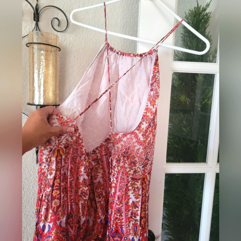 Boho banana republic long dress with lining..